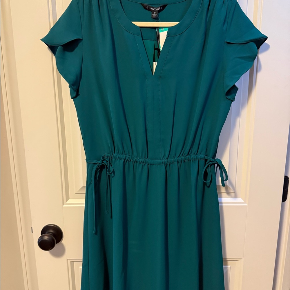NWT 41 Hawthorn Celia Green Dress Sz M - Picture 2 of 8
